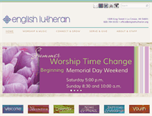 Tablet Screenshot of englishlutheran.org